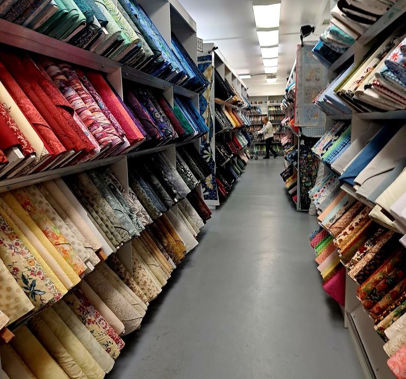 Rows Upon Rows Of Fabric Bolts Rows Upon Rows Of Fabric Bolts