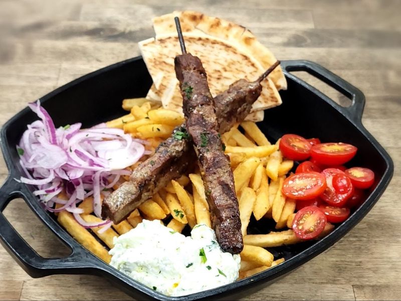 Souvlaki Skewers and Tzatziki Tacos Give the Menu a Playful Twist Souvlaki Skewers and Tzatziki Tacos Give the Menu a Playful Twist