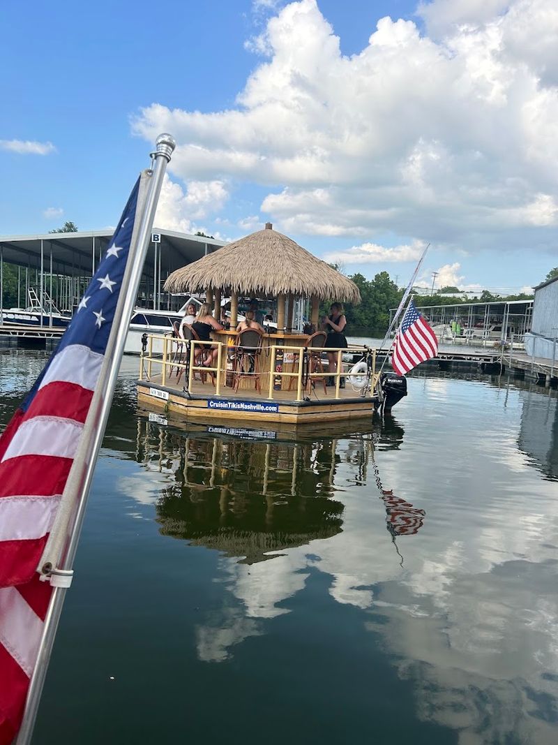 Step Aboard a Tiki Boat Built for Laid-Back Fun