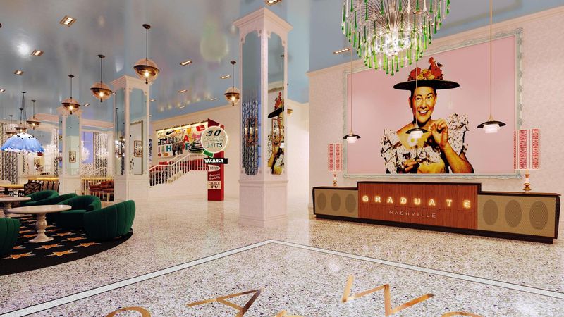 Step Inside a Lobby Bursting With Nashville Personality Step Inside a Lobby Bursting With Nashville Personality