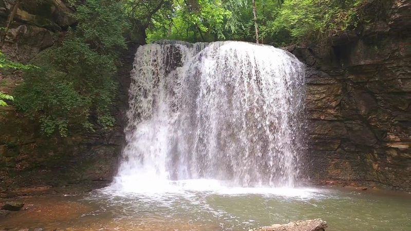 The 35-Foot Waterfall Is The Main Event The 35-Foot Waterfall Is The Main Event