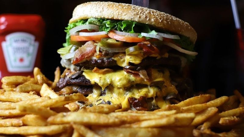 The Beast Burger Challenge That Humbles Even the Hungriest Texans The Beast Burger Challenge That Humbles Even the Hungriest Texans