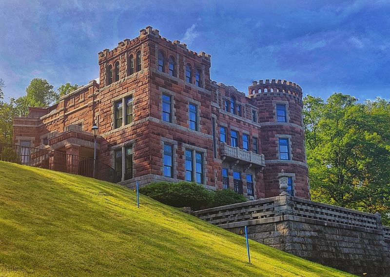 The Brownstone Turrets Give It Storybook Charm The Brownstone Turrets Give It Storybook Charm