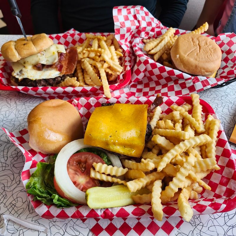 The Burgers Are Big, Juicy, and Built the Old-School Way The Burgers Are Big, Juicy, and Built the Old-School Way