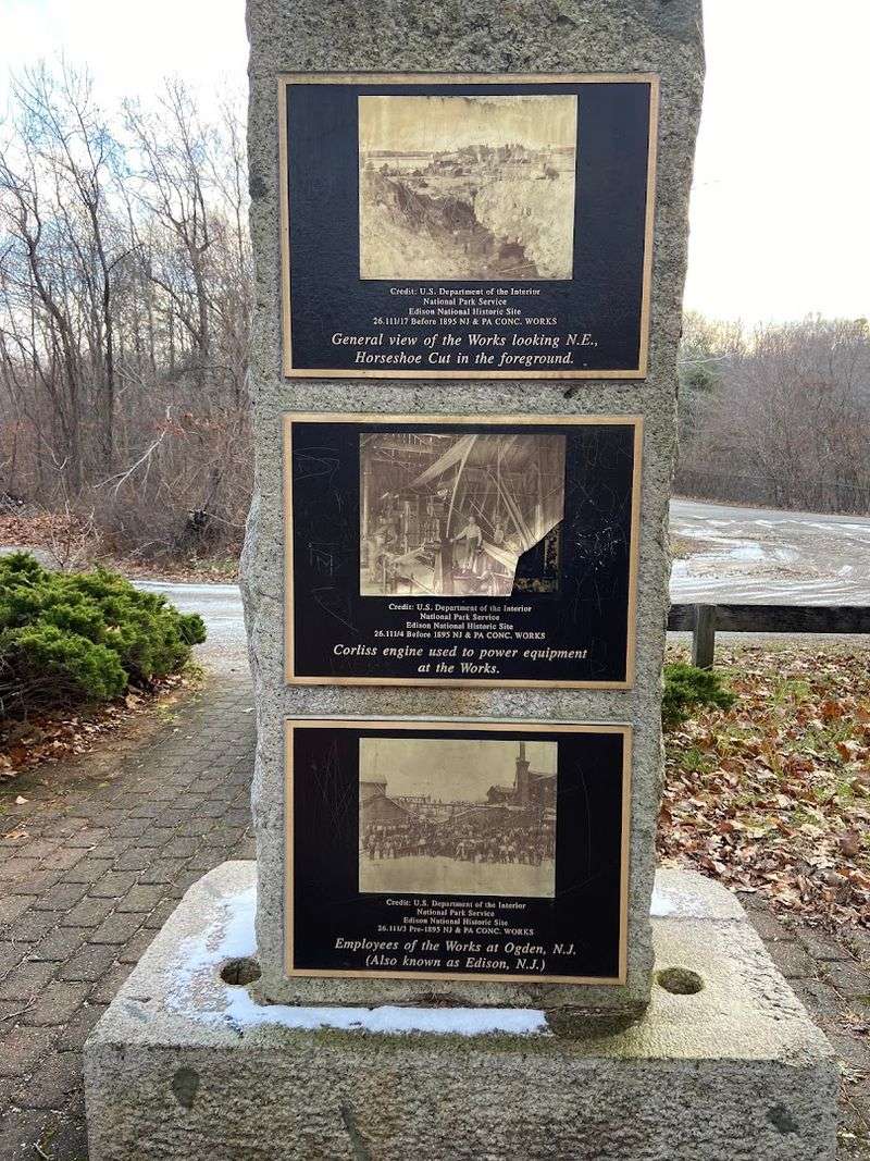 The Edison Monument marks the starting point for a hike through New Jersey’s industrial past