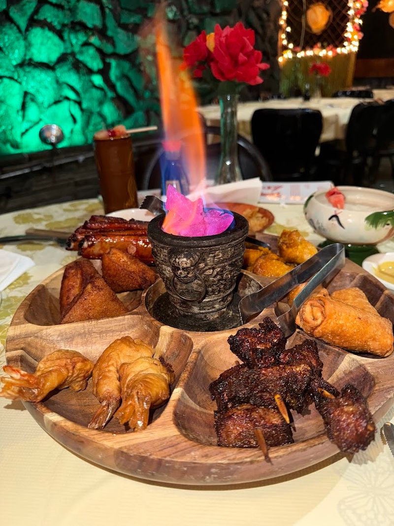 The Flaming Pu Pu Platter That Starts Dinner With a Show