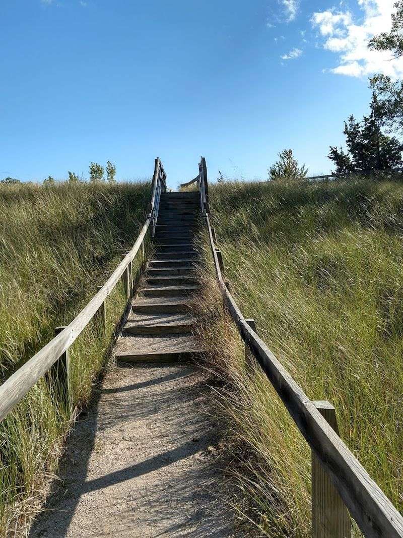 The Sand Dune Staircase That Earns Its View