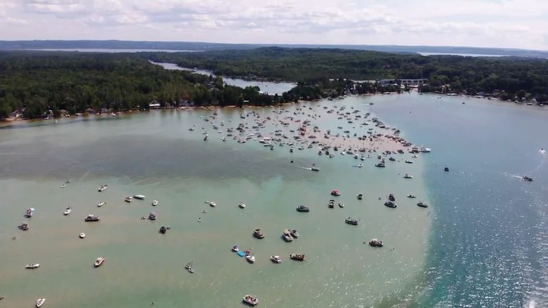 The Sandbar Scene: Michigan's Floating Summer Party The Sandbar Scene: Michigan's Floating Summer Party