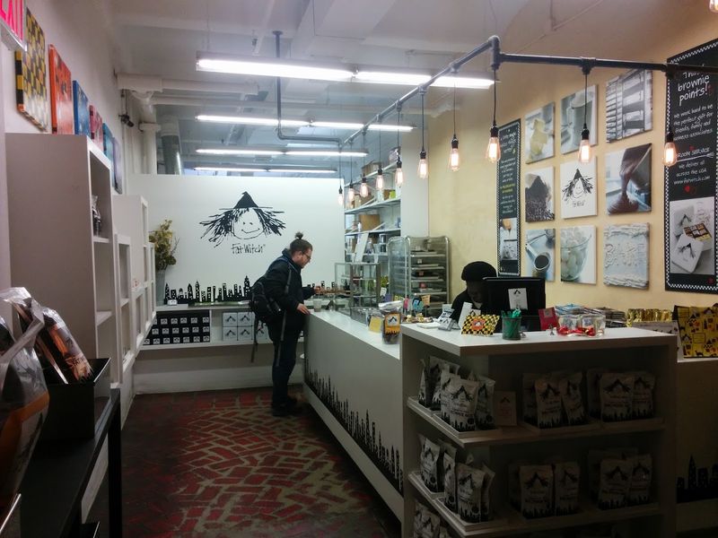 The atmosphere inside the shop