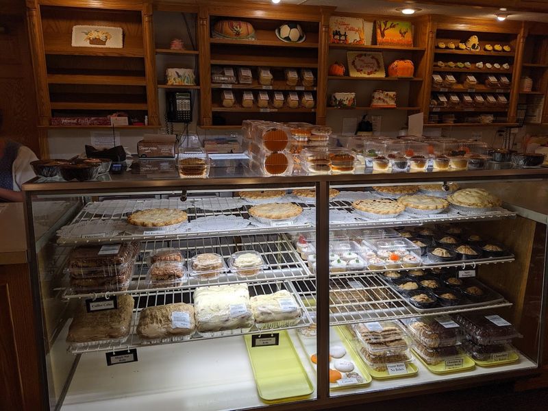 The bakery case is part of the destination