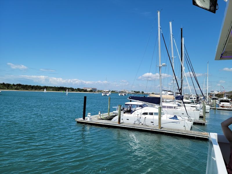 The ferry ride from Beaufort sets the tone