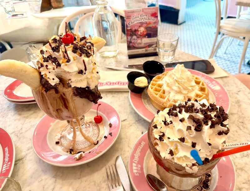 The frozen hot chocolate really is the star