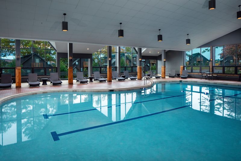 The indoor pool and wellness amenities add all-weather appeal