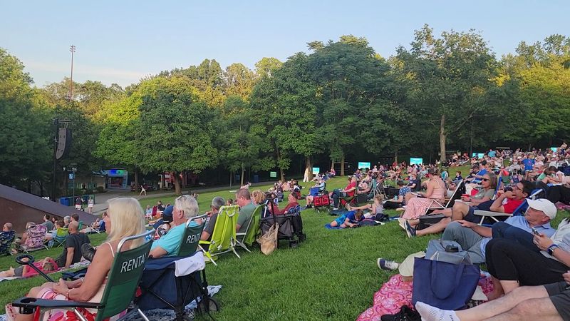 The lawn is one of the best parts of the whole experience