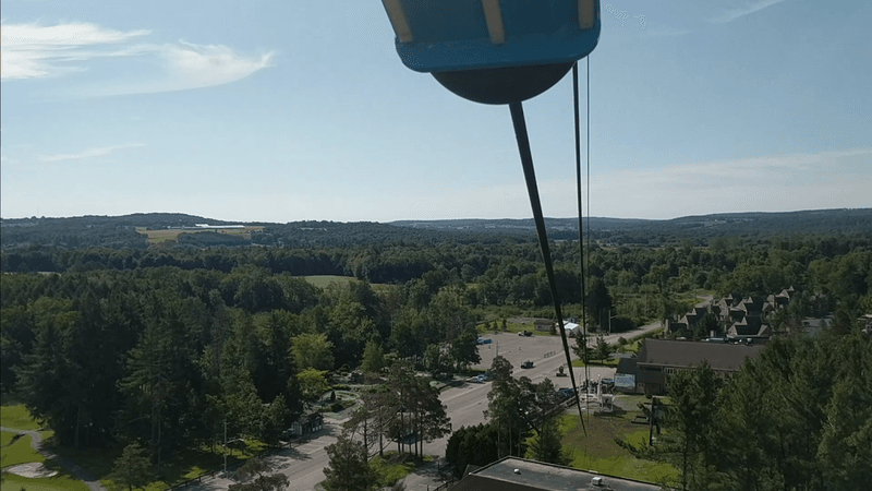 The treetop views make the ride unforgettable The treetop views make the ride unforgettable