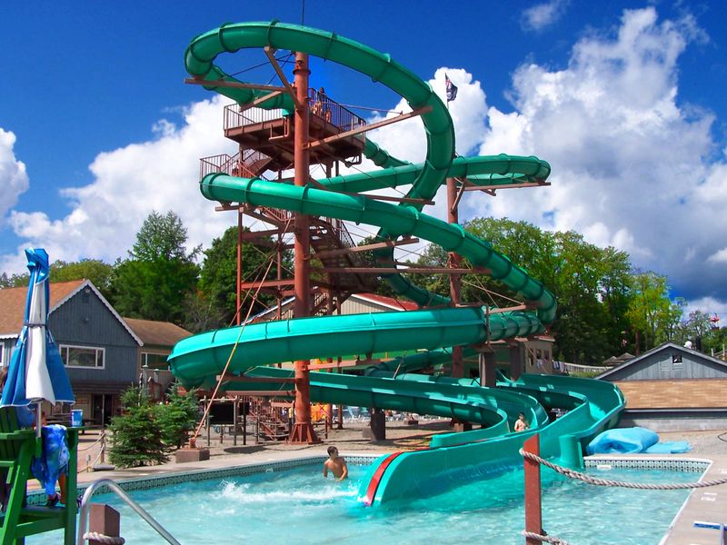The water rides are still the main event