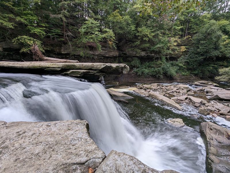 The waterfall is the star of the experience