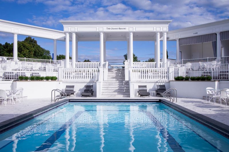 The year-round Roman Bath is the star attraction
