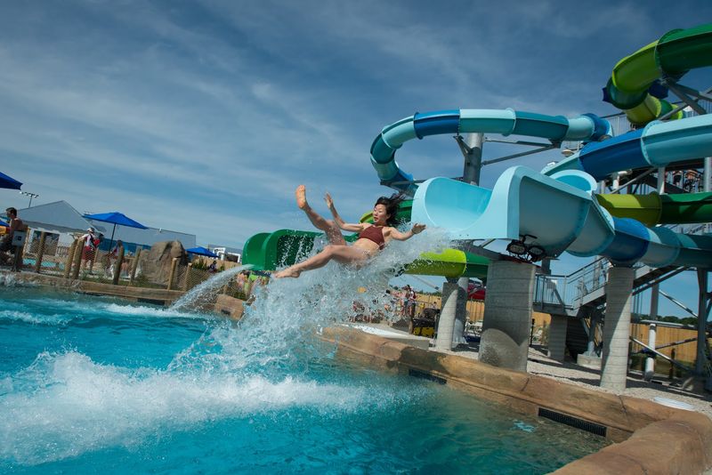 Thrill slides still keep the night energetic