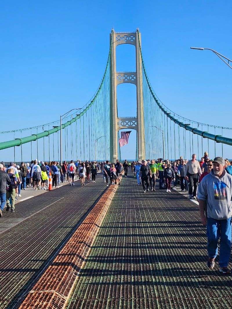 Walking the Bridge on Labor Day: Michigan's Most Unusual Annual Tradition Walking the Bridge on Labor Day: Michigan's Most Unusual Annual Tradition