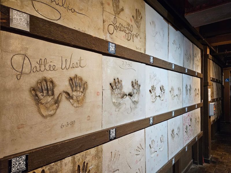 Wall of Fame Featuring Handprints from Country Music Legends