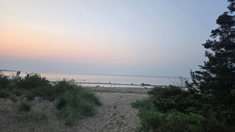 Where the Trail Meets Lake Huron: The Beach at the End