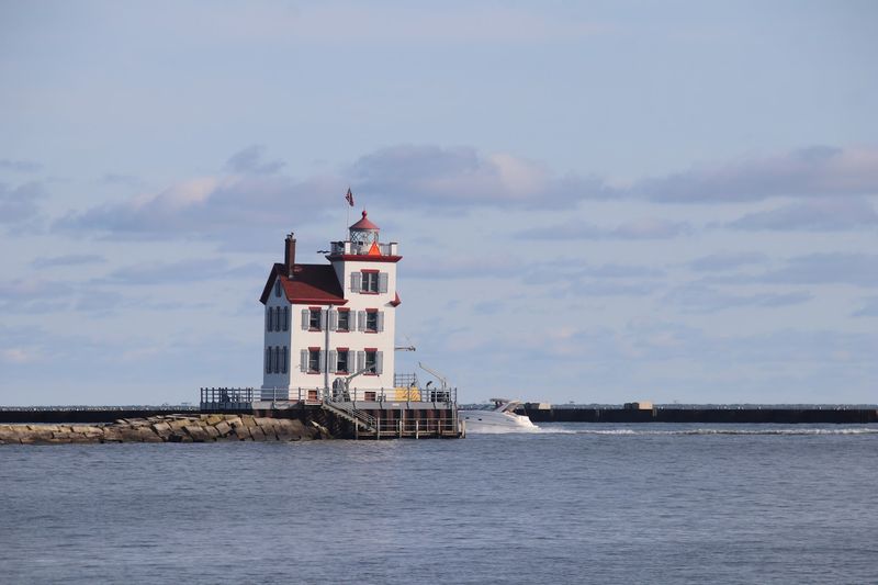 Where the lighthouse stands