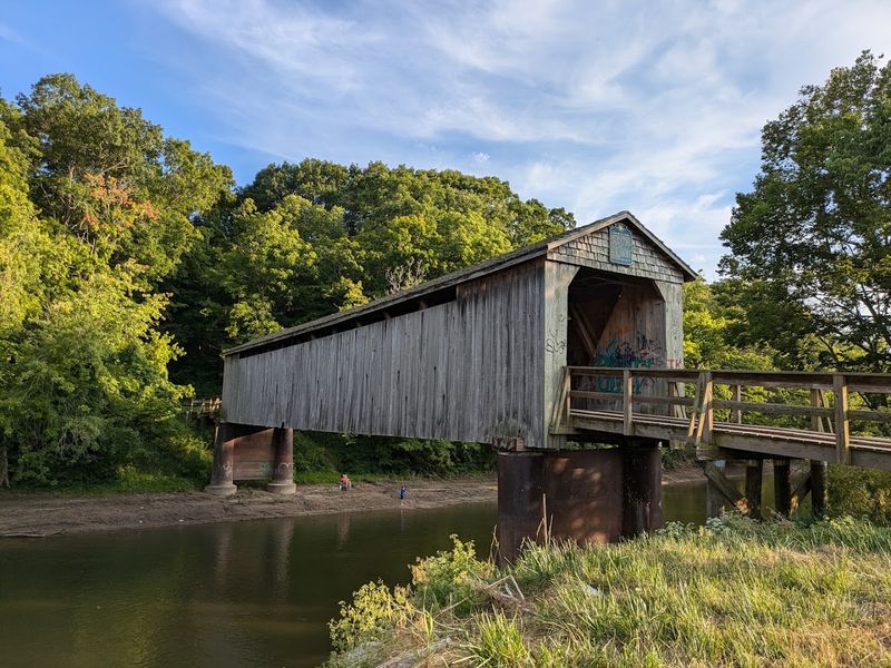 Historic Thompson Mill Covered Bridge (Cowden) Historic Thompson Mill Covered Bridge (Cowden)