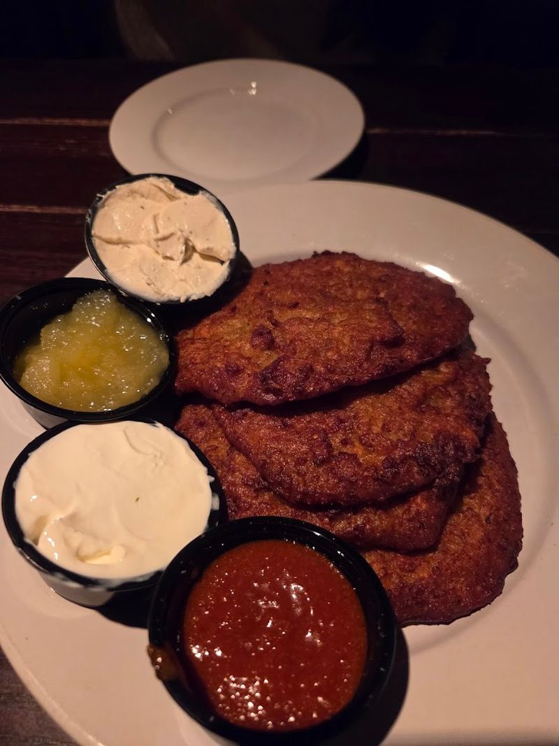 Why the Goulash and Potato Pancakes Pull Focus