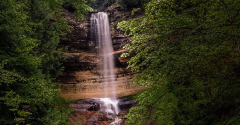 A 50-Foot Waterfall Is Hiding Right in the Heart of This Michigan City