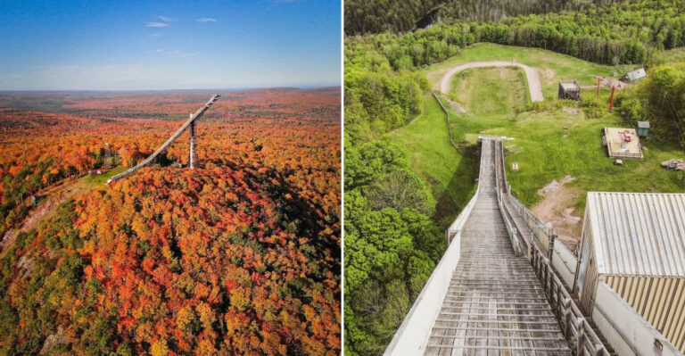 Breathtaking Views Await At Michigan’s Record-Breaking Artificial Ski Jump