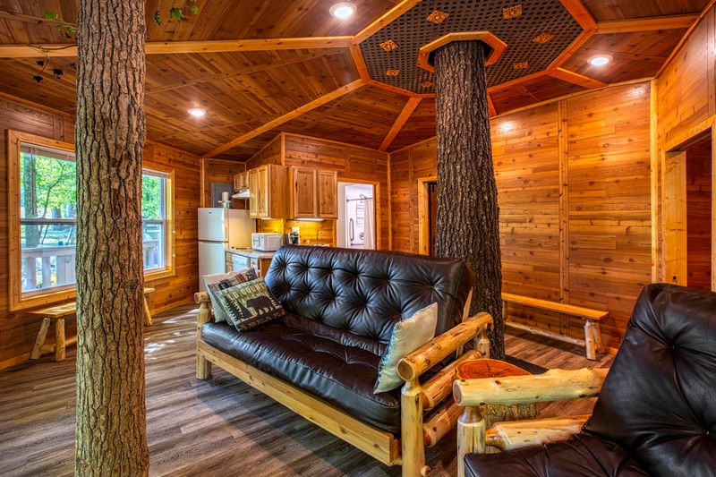 Stay Cozy In Well-Equipped Cabins Stay Cozy In Well-Equipped Cabins