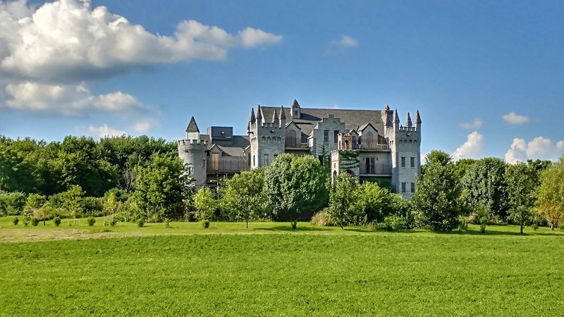 A Castle Appears on an Illinois Back Road A Castle Appears on an Illinois Back Road