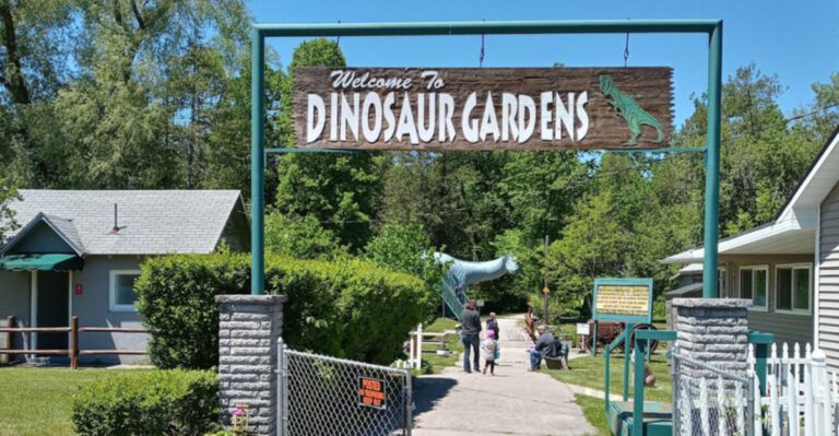 Giant Dinosaurs and Old-School Charm Collide at This Northern Michigan Stop