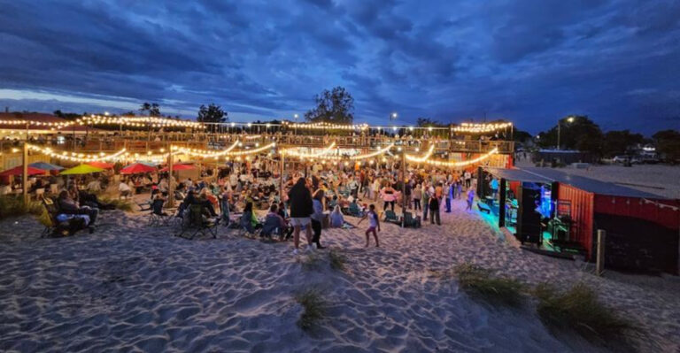 Sunset Views, Live Music, And BBQ Make This Michigan Beach Restaurant A Summer Favorite