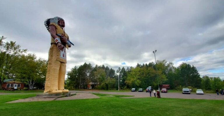 The World’s Largest Native American Statue Stands Tall As A Michigan Landmark