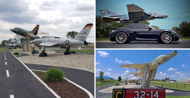This Hidden Indiana Airpark Is a Seriously Cool Spot With Rare Jets on Display