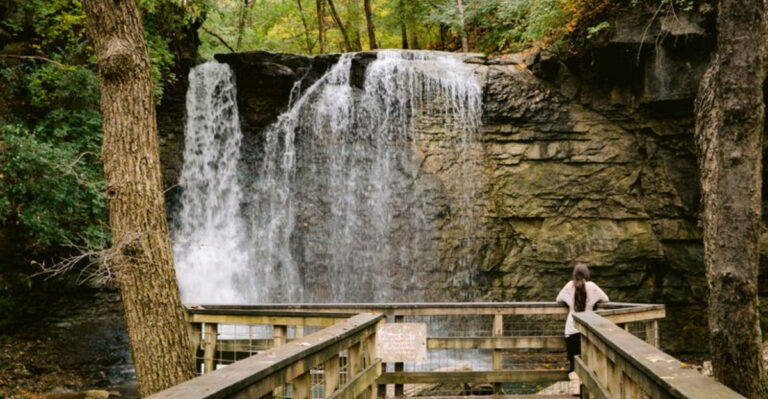 This Hidden Ohio Park Features A 35-Foot Waterfall Minutes From Columbus