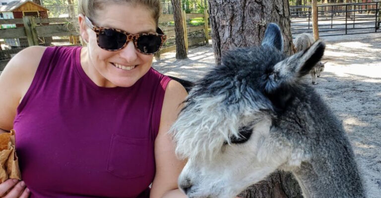 This New Jersey Farm Lets You Hike Through the Woods With an Alpaca