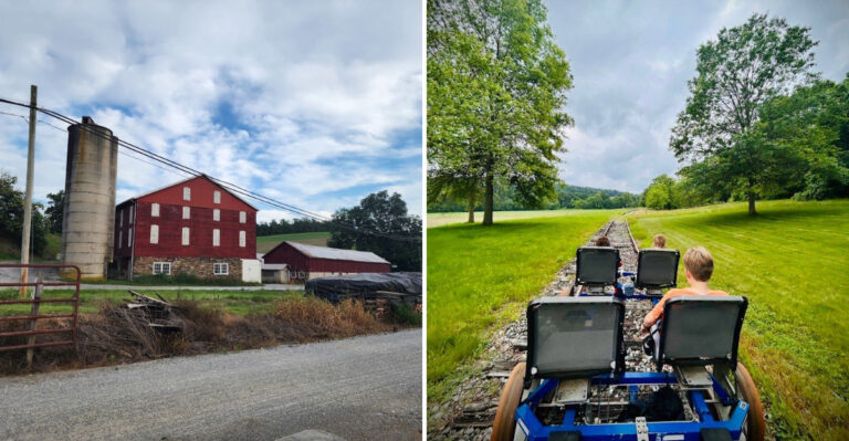 This Pennsylvania Rail Bike Adventure Lets You Explore Seven Miles Of Historic Train Tracks