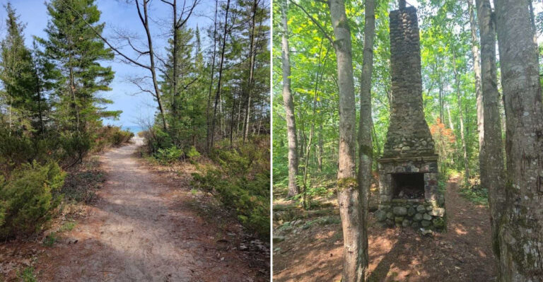 This Short Michigan Trail Ends At The Remains Of A 19th-Century Ghost Town