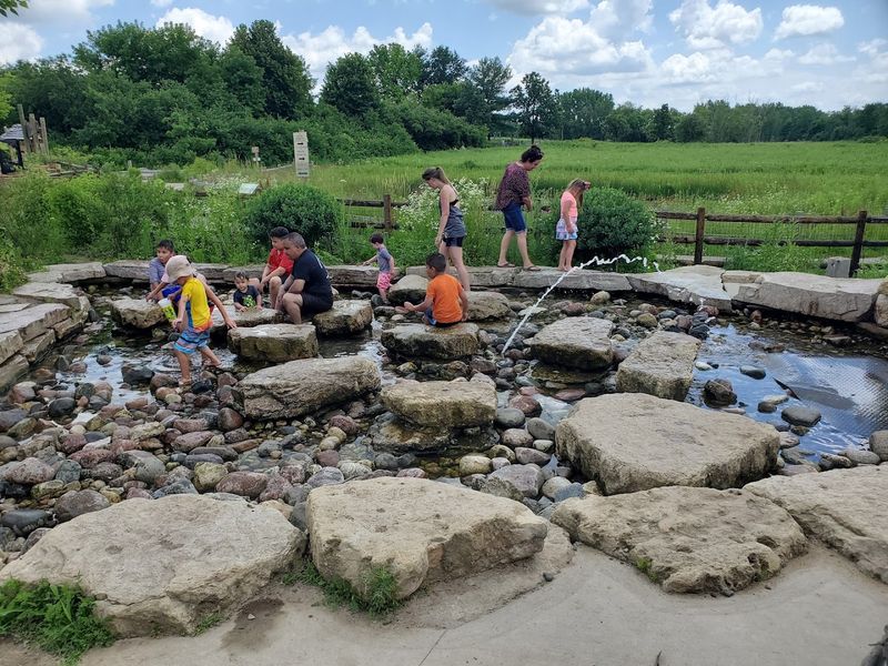 The Water-and-Stone Zone Kids Make a Beeline For The Water-and-Stone Zone Kids Make a Beeline For
