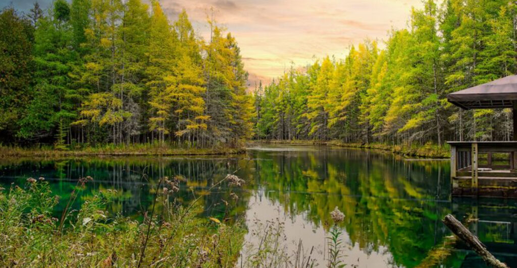 You Can Look 40 Feet Straight Down At This Stunning Michigan Spring