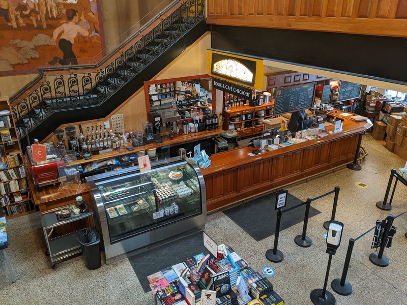 A Cafe Break in the Middle of the Stacks