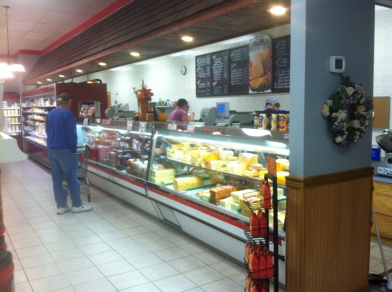 A Deli Counter With Lunch On The Go