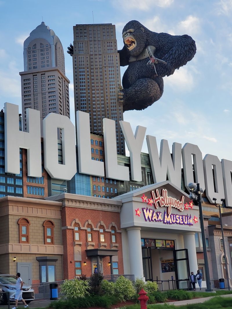 A Giant King Kong Welcomes You From The Strip A Giant King Kong Welcomes You From The Strip