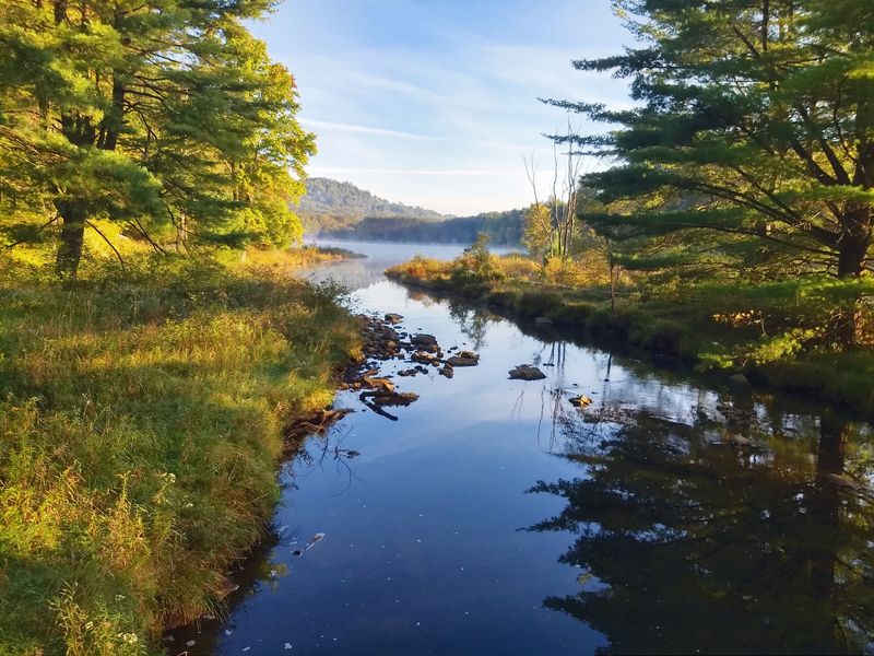 A Quiet Lake Sets the Weekend Mood
