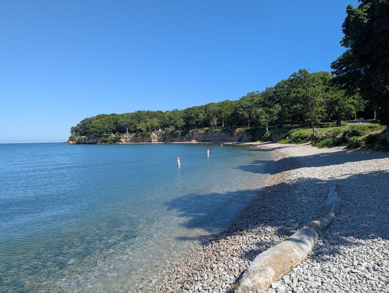 A Small Rocky Beach With Clear Water Fun
