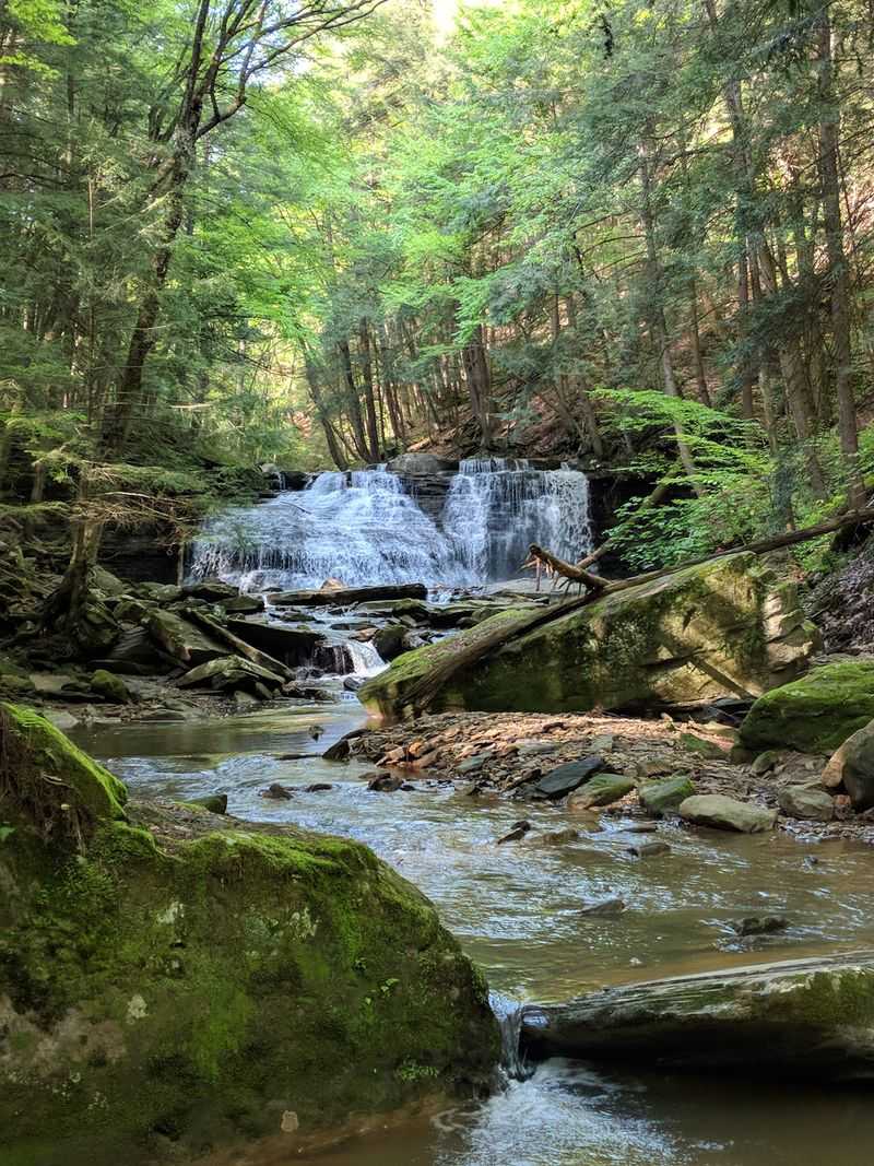A Waterfall That Feels Hidden In The Woods