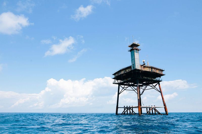 A tower hotel far beyond the beach